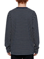 Striped Loose Fit Kids Long Sleeve Cotton Te