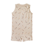 Beige Pocket Playsuit for the Ultimate Summer Vibe in Super Soft Cotton