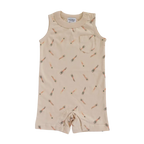 Beige Pocket Playsuit for the Ultimate Summer Vibe in Super Soft Cotton